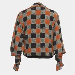 Pre Owned Louis Vuitton X Grace Coddington Multicolour Multipattern Cowl Top S