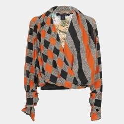 Pre Owned Louis Vuitton X Grace Coddington Multicolour Multipattern Cowl Top S