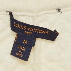 مملوكة مسبقًا شورت لويس فيتون تيري منقوش بكريم مقاس متوسط