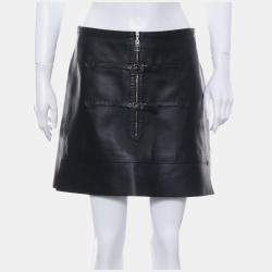 Pre Owned Louis Vuitton Vintage Leather Mini Skirt