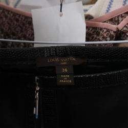 Pre Owned Louis Vuitton Vintage Leather Mini Skirt