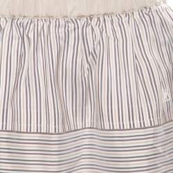 Louis Vuitton Beige Striped Silk Logo Elasticized Waist Mini Skirt M