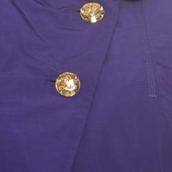 Louis Vuitton Purple Logo Button Detail Shrug S