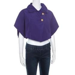 Louis Vuitton Purple Logo Button Detail Shrug S