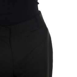 Louis Vuitton Black Mohair Bow Detail Flared Trousers M 