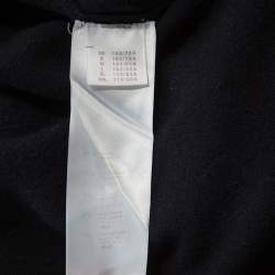 Pre Owned Louis Vuitton Midnight Cashmere Blue Contrast Collar Dress S