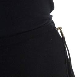 Louis Vuitton Black Wool Sheath Skirt M
