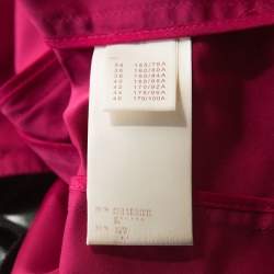 Louis Vuitton Pink Coated Silk Elasticized Waist Top M