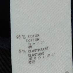 Pre Owned Louis Vuitton Dark Blue Stretch Denim Straight Leg Jeans M