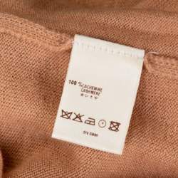 Louis Vuitton Pale Orange Cashmere Button Front Cardigan S