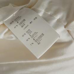 Louis Vuitton White Cotton Blend Jewel and Pearl Embellished Short Sleeve Jacket M