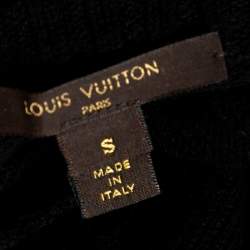 Louis Vuitton Black Knit Button Front Cardigan S