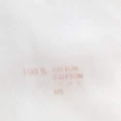 Pre Owned Louis Vuitton Pink Logo Monogram Cotton Ruched Tunic XL