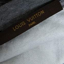 Pre Owned Louis Vuitton Grey Cotton Pocket Print Detail T Shirt S