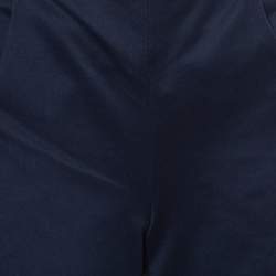 Louis Vuitton Navy Blue Cotton Button Detail Shorts S