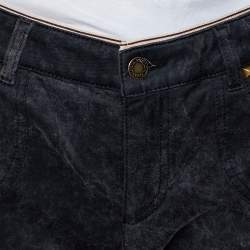 Louis Vuitton Charcoal Grey Denim Tapered Leg Jeans M