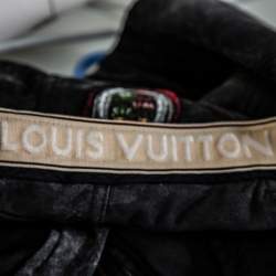 Louis Vuitton Charcoal Grey Denim Tapered Leg Jeans M