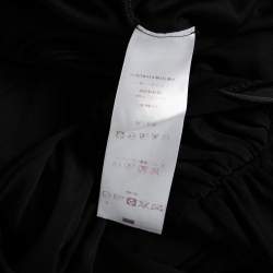 Louis Vuitton Black Jersey Ruched Detail Sleeveless Jumpsuit S