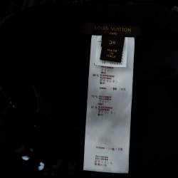 Louis Vuitton Black Knit Sequin Embellished Leggings S