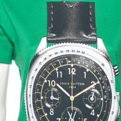 Louis Vuitton Green Printed Jersey Chain Detail Short Sleeve T-Shirt S