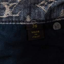 Louis Vuitton Grey Monogram Denim Jeans M
