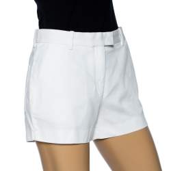 Pre Owned Louis Vuitton White Cotton Shorts S