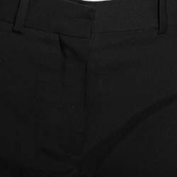 Louis Vuitton Black Wool Overlay Trim Detailed Shorts S
