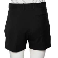 Louis Vuitton Black Wool Overlay Trim Detailed Shorts S