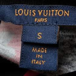 Pre Owned Louis Vuitton Black-Pink Logo Checkered Knit Sleeveless Top S