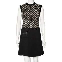 Louis Vuitton High Neck Knit Mini Dress