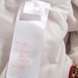 Pre Owned فستان لوي فيتون قطن قصير كاروهات أحمر قصير