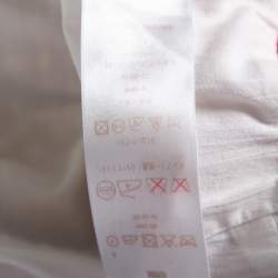 Pre Owned فستان لوي فيتون قطن قصير كاروهات أحمر قصير