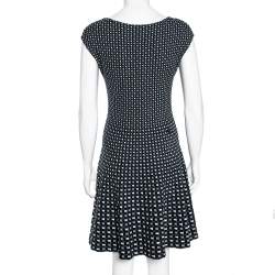 Louis Vuitton Multicolored Silk Knit Flared Short Dress M