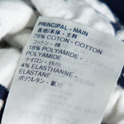 Pre Owned Louis Vuitton Blue Monogram Jacquard Crew Neck Sweatshirt S