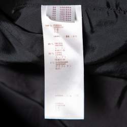 Louis Vuitton Black Leather Zip Front Jacket S
