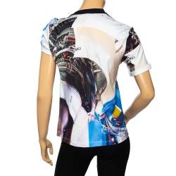 Louis Vuitton Multicolored Printed Cotton Buckled Sleeve Detail T-Shirt M