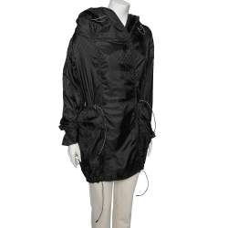 Louis Vuitton Black Monogram Synthetic Hooded Jacket M