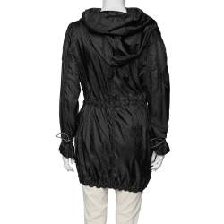 Louis Vuitton Black Monogram Synthetic Hooded Jacket M