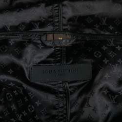 Louis Vuitton Black Monogram Synthetic Hooded Jacket M