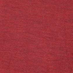 Pre Owned كنزة لوي فيتون جلد حرير برقعات وصوف أحمر محمر برقبة مستديرة مقاس كبير - لارج