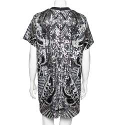 Louis Vuitton Monochrome Sequin Embellished T-Shirt Dress M