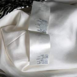 Pre Owned Louis Vuitton White Abstract Sequin Embellished Silk T-Shirt Dress M 