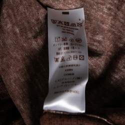 Pre Owned Louis Vuitton Brown Printed Cotton Knit T-Shirt M