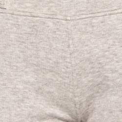 Pre Owned Louis Vuitton Light Beige Cotton Straight Fit Sweatpants S