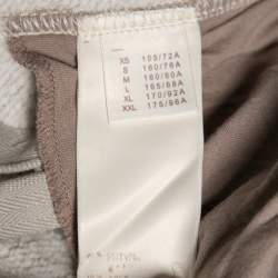 Pre Owned Louis Vuitton Light Beige Cotton Straight Fit Sweatpants S