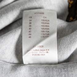 Louis Vuitton Grey Cashmere & Cotton Hooded Zip Front Jacket L