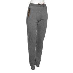 Louis Vuitton Grey Cashmere Monogram Pockets Sweatpants S