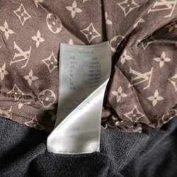 Louis Vuitton Grey Cashmere Monogram Pockets Sweatpants S
