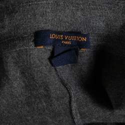Louis Vuitton Grey Cashmere Monogram Pockets Sweatpants S