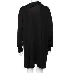 مملوكة مسبقًا Louis Vuitton Black Wool & Sequin Embellished Monogram Detailed Dress M